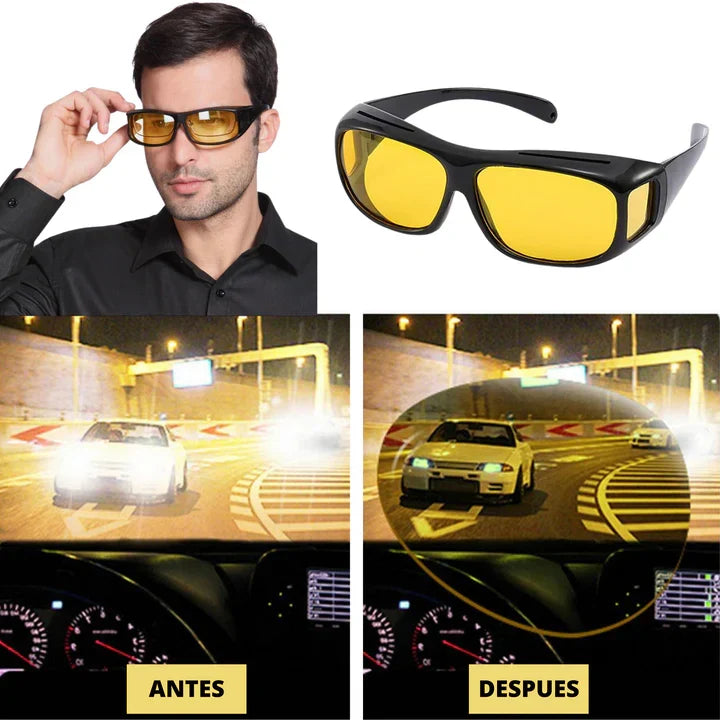 Lentes HD Anti-Reflejo de Visión Nocturna | ¡Conduce Seguro en Guatemala!